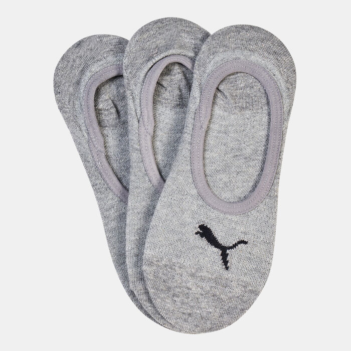 PUMA Men's Footie Socks (3 Pack) Grey image number 0