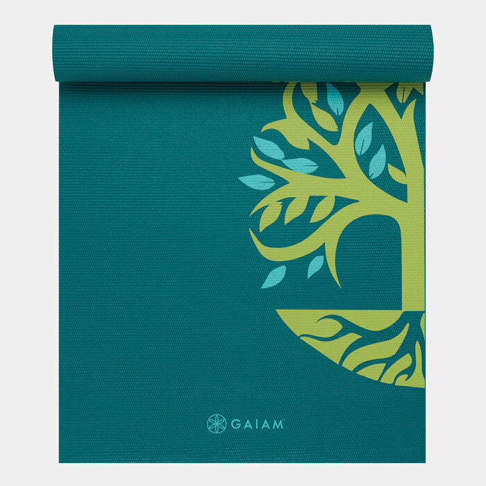 Gaiam Root To Rise Yoga Mat (3mm) Green Gaiam Root To Rise Yoga Mat (3mm) Green image number 2