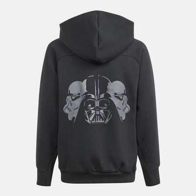 adidas Kids' x Star Wars Z.N.E. Full-Zip Hoodie Black adidas Kids' x Star Wars Z.N.E. Full-Zip Hoodie Black
