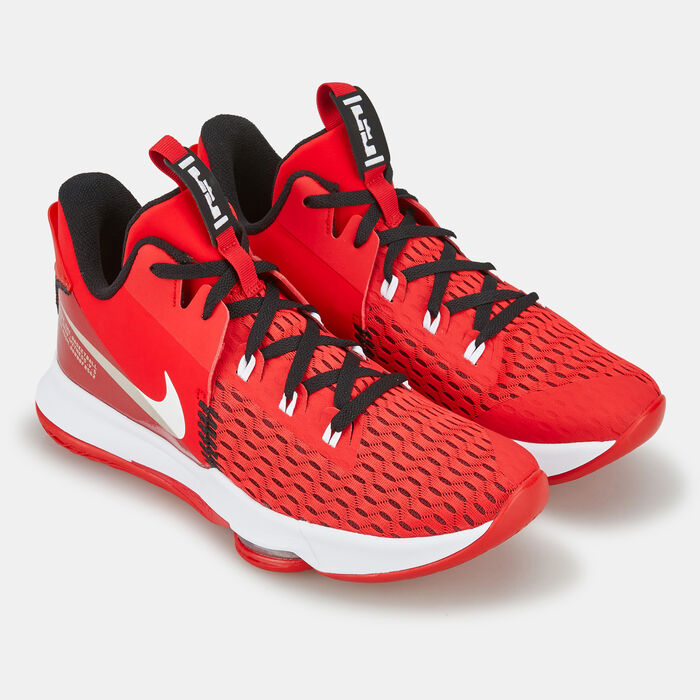 Nike Men's LeBron Witness 5 Shoe Red Nike Men's LeBron Witness 5 Shoe Red image number 2