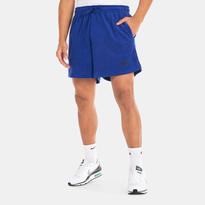 Nike Men's Club Fleece Terry Flow Shorts Blue Nike Men's Club Fleece Terry Flow Shorts Blue