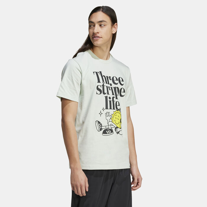 adidas Men's Positivity Graphic T-Shirt Green adidas Men's Positivity Graphic T-Shirt Green image number 2