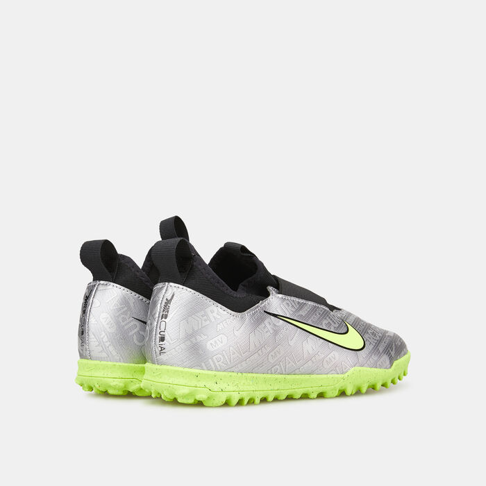 Nike Kids' Zoom Mercurial Vapor 15 Academy XXV Turf Ground Shoe Silver Nike Kids' Zoom Mercurial Vapor 15 Academy XXV Turf Ground Shoe Silver image number 2