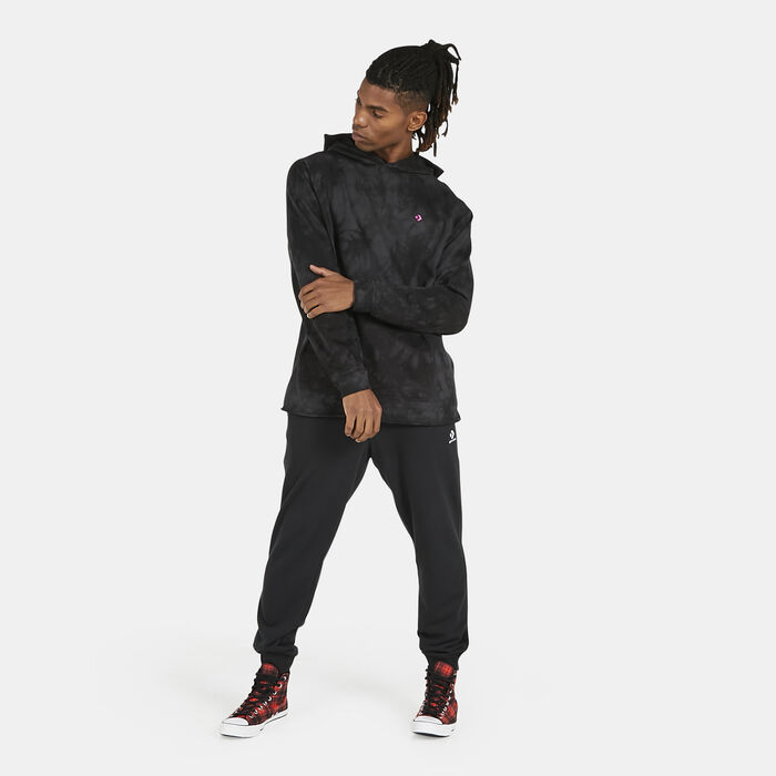 Converse Men's Marble Pullover Hoodie Black Converse Men's Marble Pullover Hoodie Black image number 2