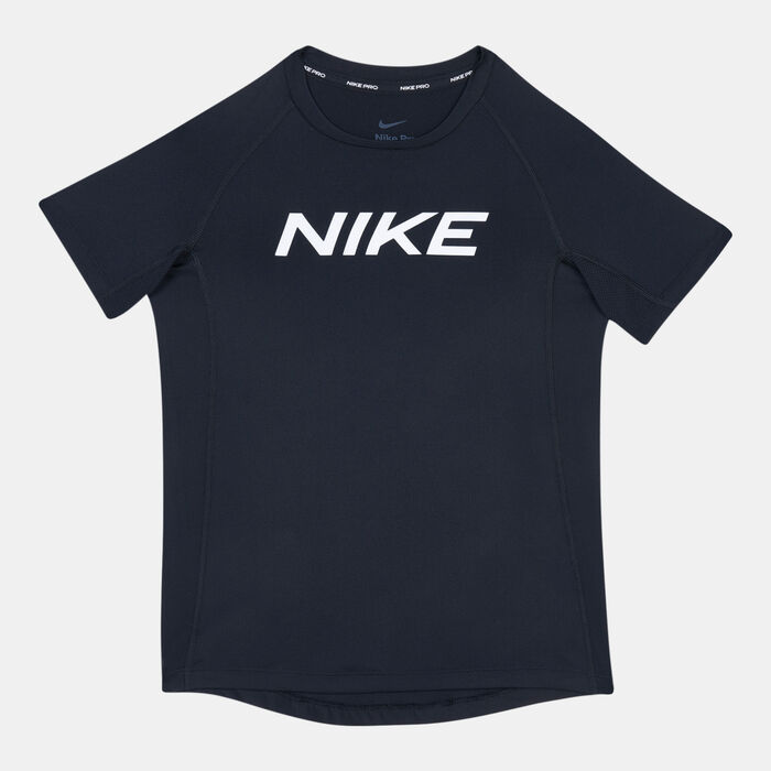 Nike Kids’ Pro Dri-Fit T-Shirt (Older Kids) Black Nike Kids’ Pro Dri-Fit T-Shirt (Older Kids) Black image number 0