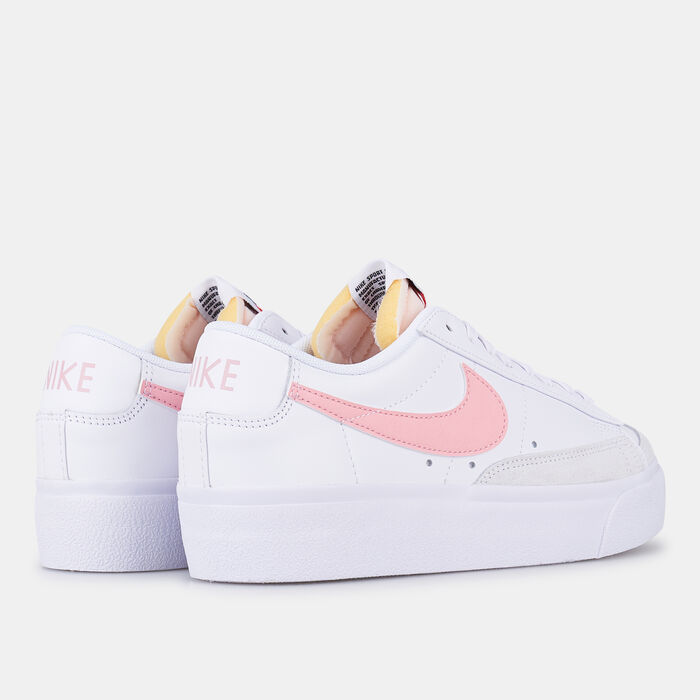 Nike Women's Blazer Low Platform Shoes White Nike Women's Blazer Low Platform Shoes White image number 2