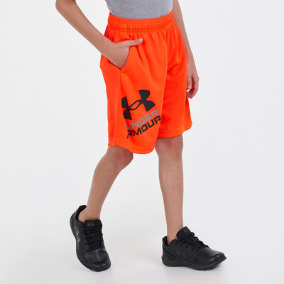 Under Armour Kids' UA Prototype 2.0 Logo Shorts Orange