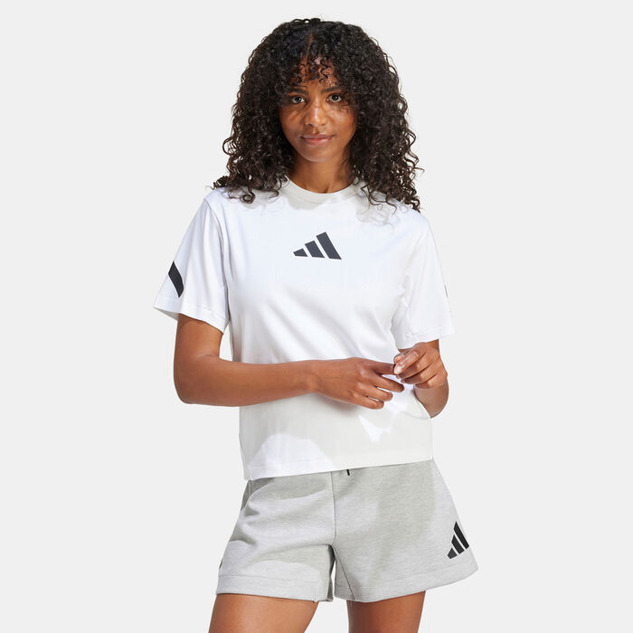 adidas Women's Z.N.E. T-Shirt White image number 0