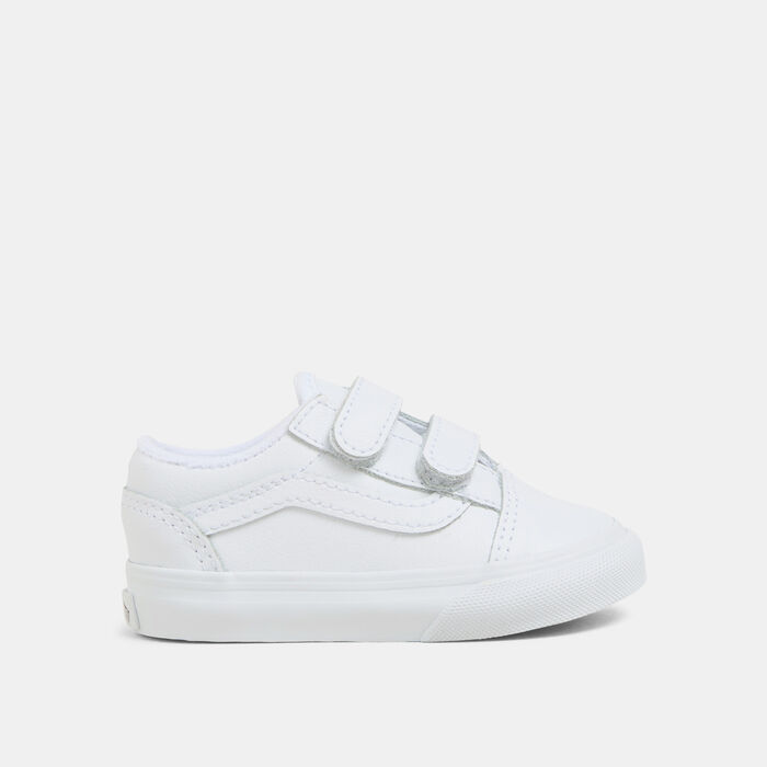 Vans Kids' Old Skool Unisex Shoes (Baby and Toddler) White Vans Kids' Old Skool Unisex Shoes (Baby and Toddler) White image number 0