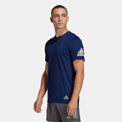 adidas Men's Run It T-Shirt Blue