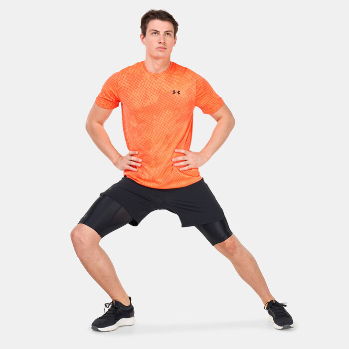 Under Armour Men's UA Iso-Chill Compression Long Shorts Black image number 2