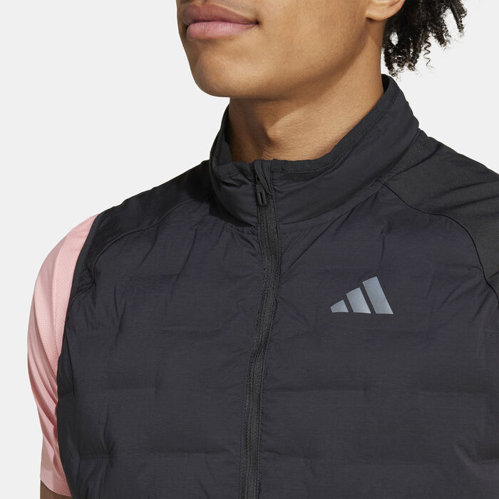 adidas Men's Adizero Padded Running Vest Black image number 3