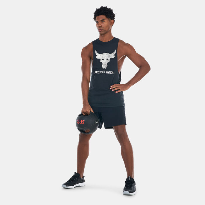 Under Armour Men's Project Rock Brahma Bull Tank Top Black image number 5
