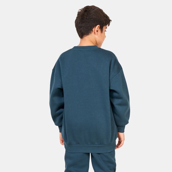 Nike Kids' Sportswear Club Fleece Sweatshirt (Older Kids) Green Nike Kids' Sportswear Club Fleece Sweatshirt (Older Kids) Green image number 1