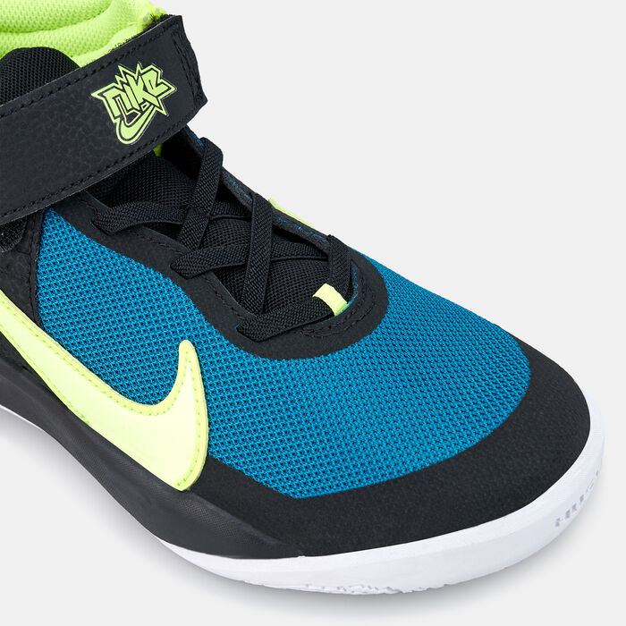 Nike Kids' Team Hustle D10 FlyEase Shoe Green Nike Kids' Team Hustle D10 FlyEase Shoe Green image number 4