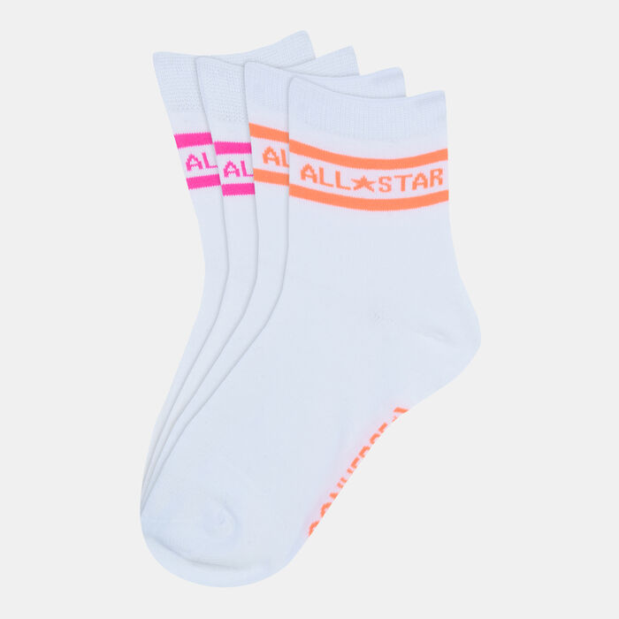 Converse All Star Double Stripe Ankle Socks (2 Pack) Multi Converse All Star Double Stripe Ankle Socks (2 Pack) Multi image number 0