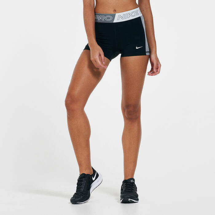 Nike Women's Pro Graphic 3-inch Shorts Black image number 0