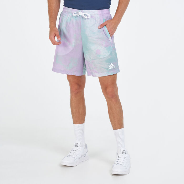 adidas Men's Essentials Tie-Dyed Inspirational Shorts Multi adidas Men's Essentials Tie-Dyed Inspirational Shorts Multi image number 0