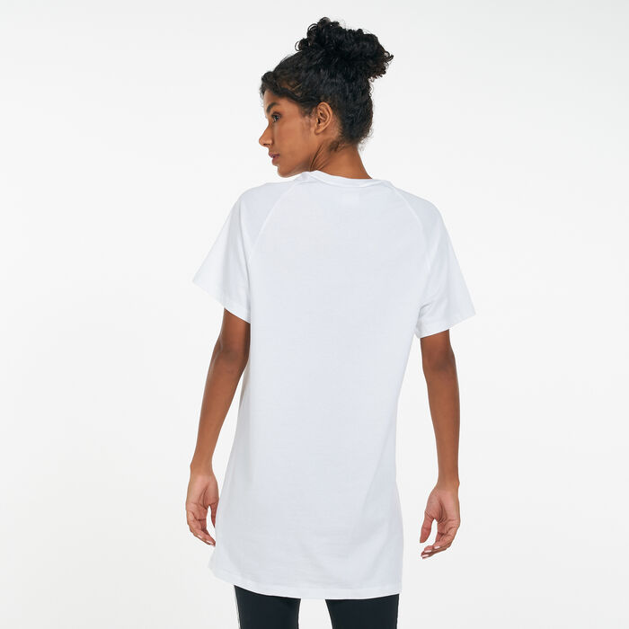 adidas Originals Women's T-Shirt Dress White adidas Originals Women's T-Shirt Dress White image number 1