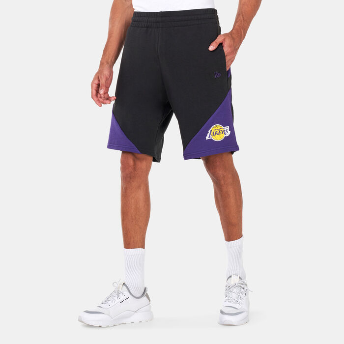 New Era Men's NBA Los Angeles Lakers Team Shorts Black New Era Men's NBA Los Angeles Lakers Team Shorts Black image number 0