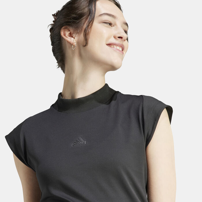 adidas Women's Z.N.E. T-Shirt Black adidas Women's Z.N.E. T-Shirt Black image number 3
