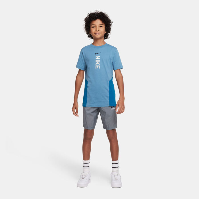 Nike Kids' Sportswear Hybrid T-Shirt Blue image number 2