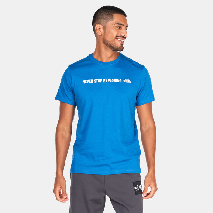 The North Face Men's Open Gate T-Shirt Blue The North Face Men's Open Gate T-Shirt Blue image number 0