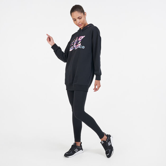 New Balance Women's Erin Loree Hoodie Dress Black New Balance Women's Erin Loree Hoodie Dress Black image number 2