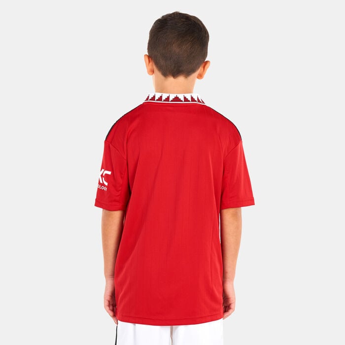 adidas Kids' Manchester United Home Jersey - 2022/23 Red adidas Kids' Manchester United Home Jersey - 2022/23 Red image number 1