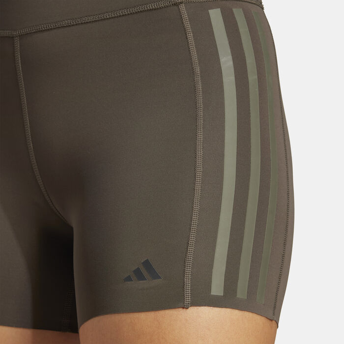 adidas Women's Optime Training Leggings Brown adidas Women's Optime Training Leggings Brown image number 4