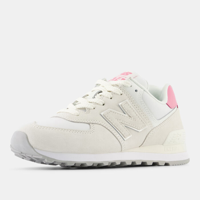 New Balance Women's 574 Shoes Pink image number 2