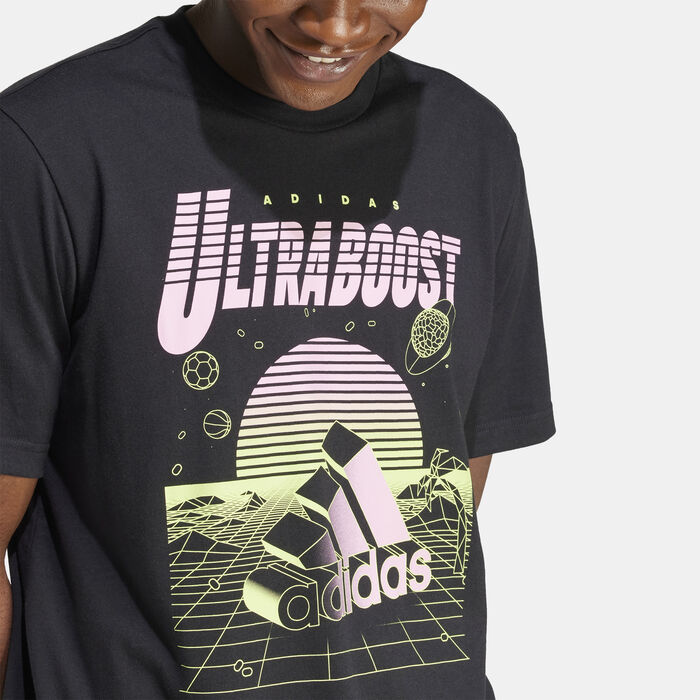 adidas Men's Ultraboost Graphic T-Shirt Black adidas Men's Ultraboost Graphic T-Shirt Black image number 3