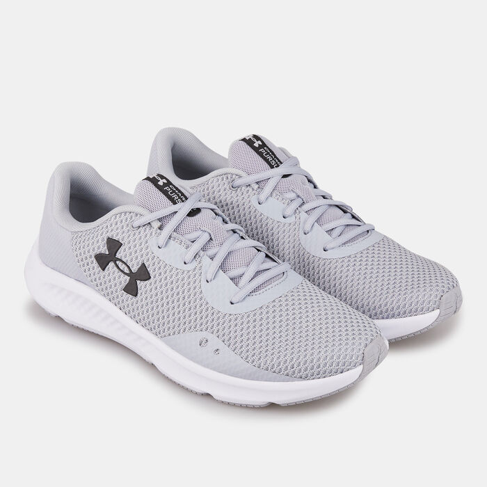 Under Armour Men's UA Charged Pursuit 3 Running Shoe Grey image number 2