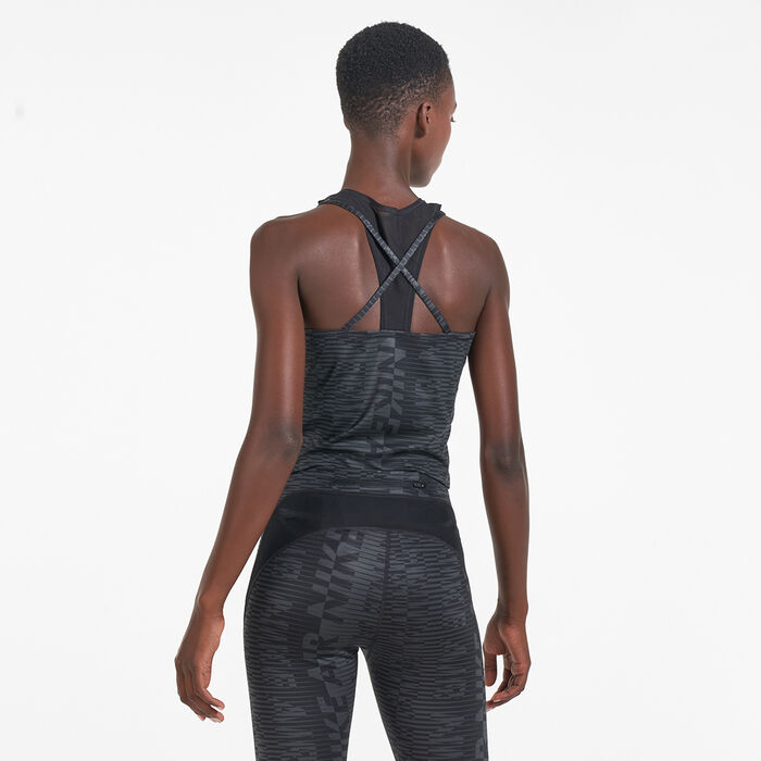 Nike Women's Air Printed Tank Top Black Nike Women's Air Printed Tank Top Black image number 1