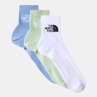 The North Face Multi Sport Cushioned Quarter Socks (3 Pairs) Black