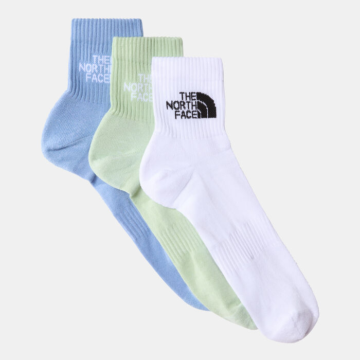 The North Face Multi Sport Cushioned Quarter Socks (3 Pairs) Black image number 0