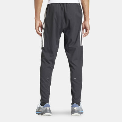 adidas Men's Own the Run 3-Stripes Pants Black