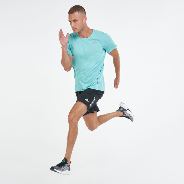 adidas Men's Runner T-Shirt Green image number 2