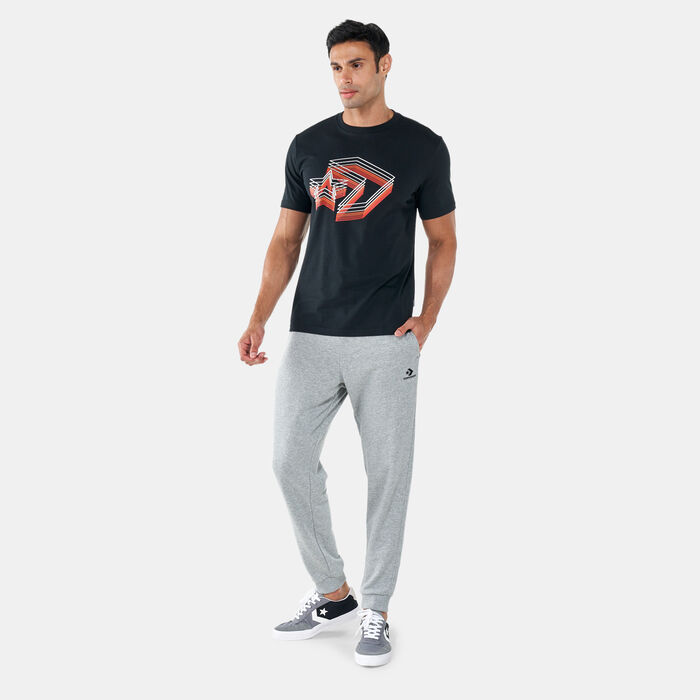 Converse Men's Star Chevron Dribble T-Shirt Black Converse Men's Star Chevron Dribble T-Shirt Black image number 2