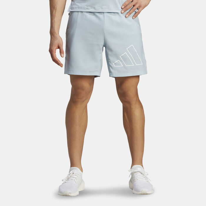 adidas Men's Train Icons Big Logo Training Shorts Grey adidas Men's Train Icons Big Logo Training Shorts Grey image number 0