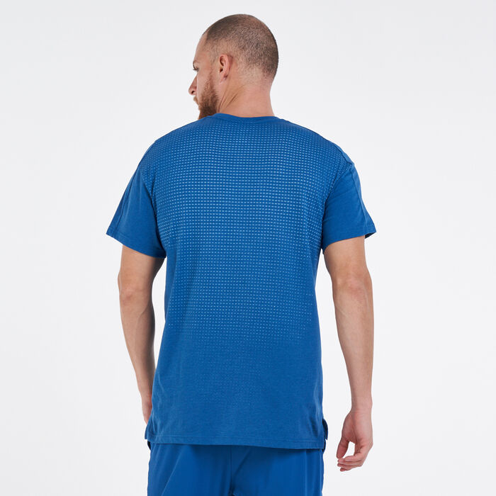 Nike Men's Pro Dri-FIT Burnout T-Shirt Blue Nike Men's Pro Dri-FIT Burnout T-Shirt Blue image number 1