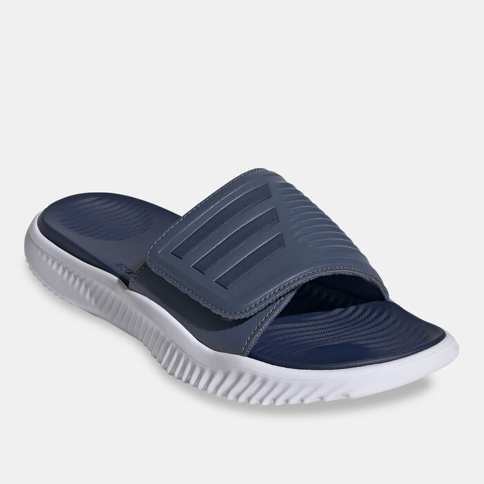 adidas Men's Alphabounce Slides Blue adidas Men's Alphabounce Slides Blue image number 1