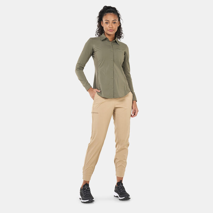 Columbia Women's Claudia Ridge™ Long Sleeve Shirt Green Columbia Women's Claudia Ridge™ Long Sleeve Shirt Green image number 2