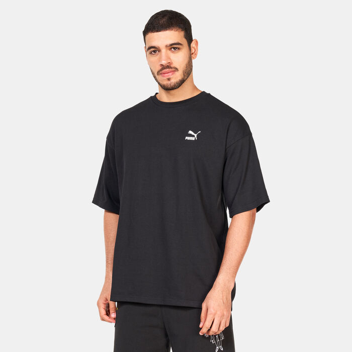 PUMA Men's BETTER CLASSICS Oversized T-Shirt Black PUMA Men's BETTER CLASSICS Oversized T-Shirt Black image number 0