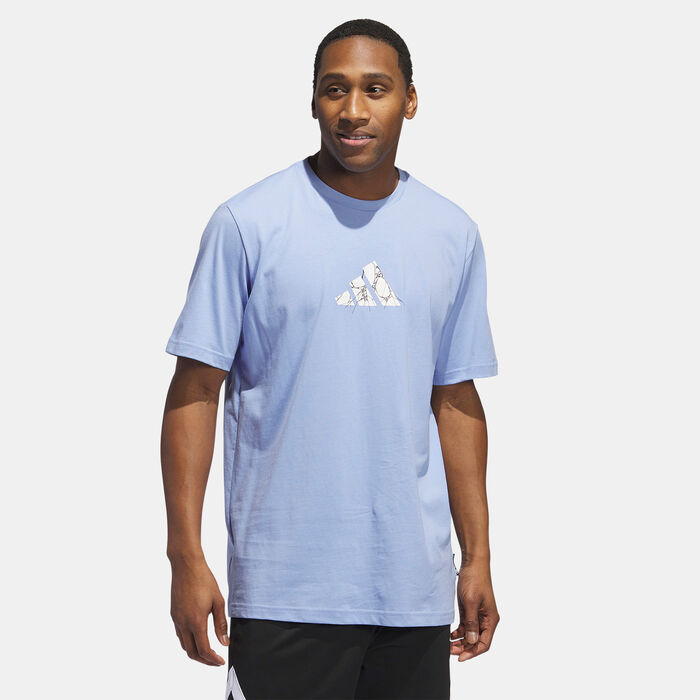 adidas Men's Donovan Mitchell Foundation T-Shirt Blue adidas Men's Donovan Mitchell Foundation T-Shirt Blue image number 0