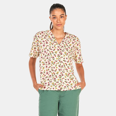 Vans Women's Wyld Printed Shirt Beige Vans Women's Wyld Printed Shirt Beige
