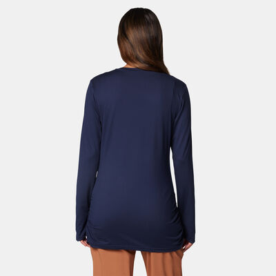 Columbia Women's Leslie Falls Hiking Top Blue