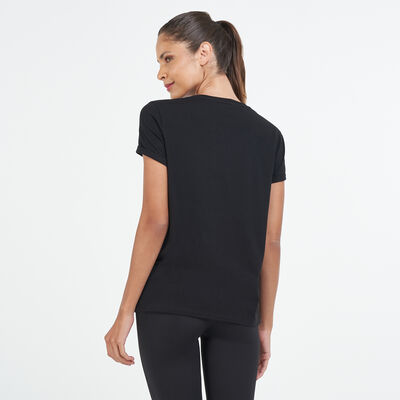 EA7 Emporio Armani Women's Brand T-Shirt Black EA7 Emporio Armani Women's Brand T-Shirt Black