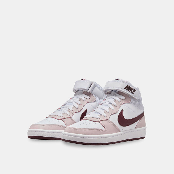 Nike Kids' Court Borough Mid 2 Shoes Purple Nike Kids' Court Borough Mid 2 Shoes Purple image number 1