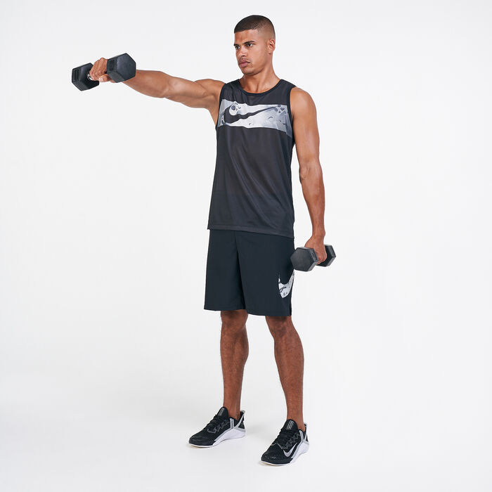 Nike Men's Legend Camo Swoosh Tank Top Black Nike Men's Legend Camo Swoosh Tank Top Black image number 2